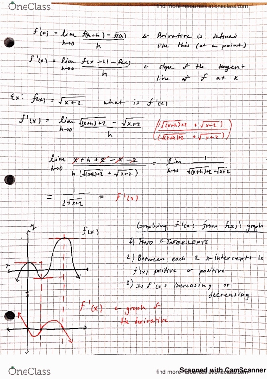 MAT 125 Lecture 13: More examples of finding the derivative & Differentiability cover image