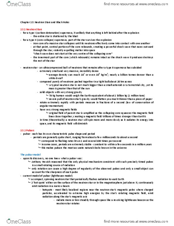 ASTRON 1F03 Chapter Notes - Chapter 13: Rotating Magnetic Field, Binary Asteroid, Globular Cluster thumbnail