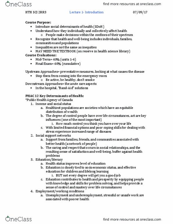 HTHSCI 2RR3 Lecture Notes - Lecture 1: Indoor Air Quality thumbnail