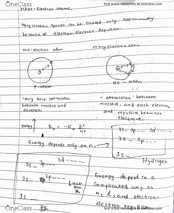 CHEM103 Lecture 5: Many Electron atoms cover image