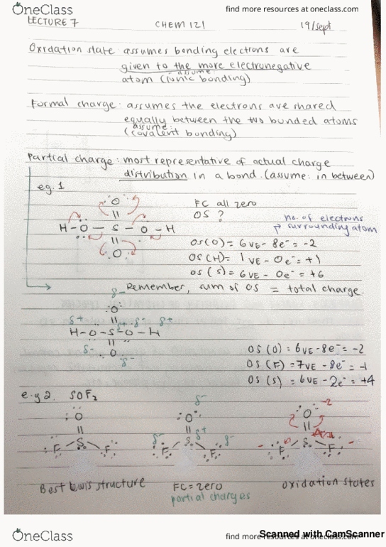CHEM 121 Lecture 7: Oxidation State, Formal Charge and Partial Charge, Introduction to Chapter 3 cover image