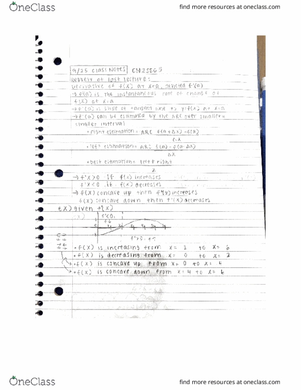 MATH-M 119 Lecture 14: MATH-M 119 2.3 Derivatives Notes cover image