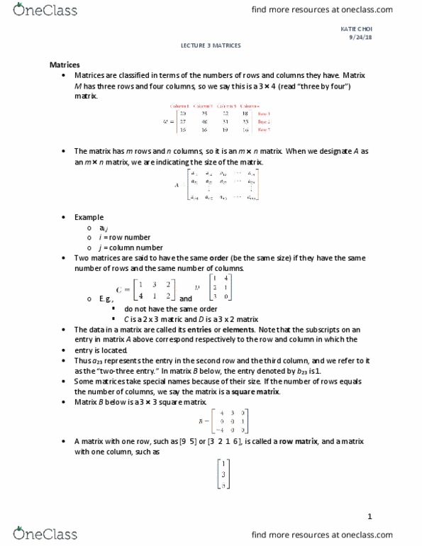 ITM 107 Lecture Notes - Lecture 3: Commutative Property, Natural Number, Plasma Display cover image