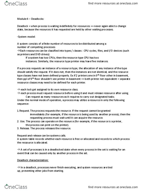 COP 4610 Lecture Notes - Lecture 4: Posix Threads, Init, Tape Drive thumbnail