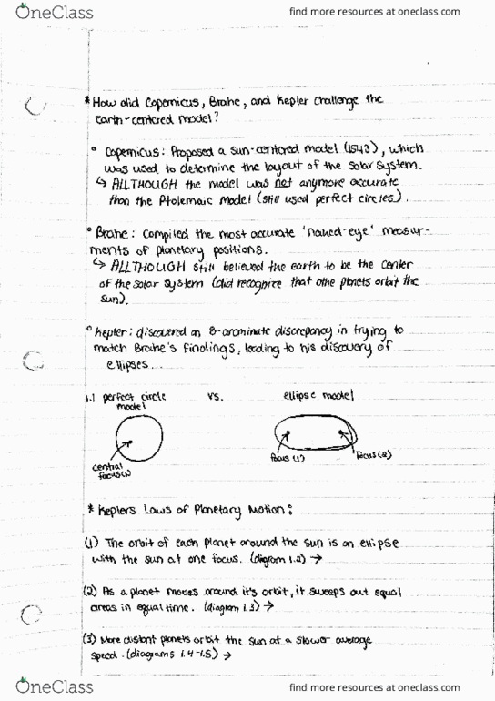 ASTR 102 Lecture 4: ASTR 102 Lecture 3 notes (Ch 3) cover image