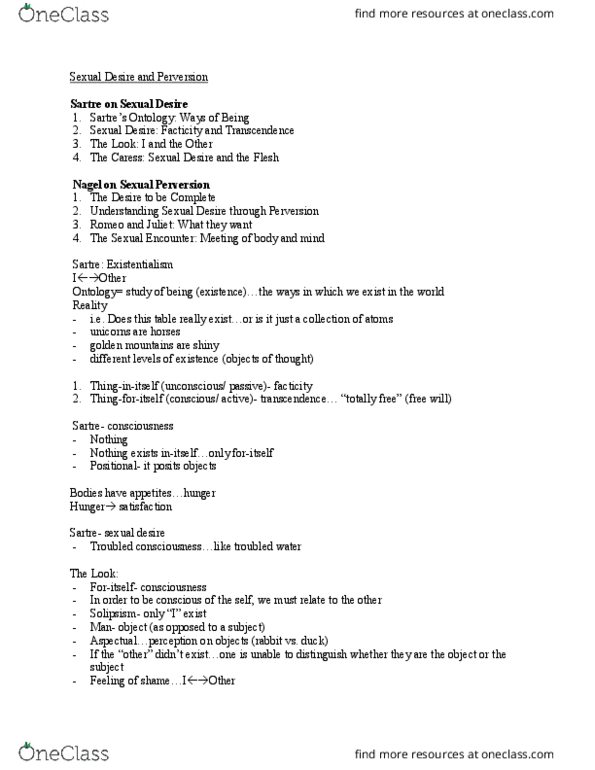 PP233 Lecture Notes - Lecture 2: Facticity, Jean-Paul Sartre, Solipsism thumbnail