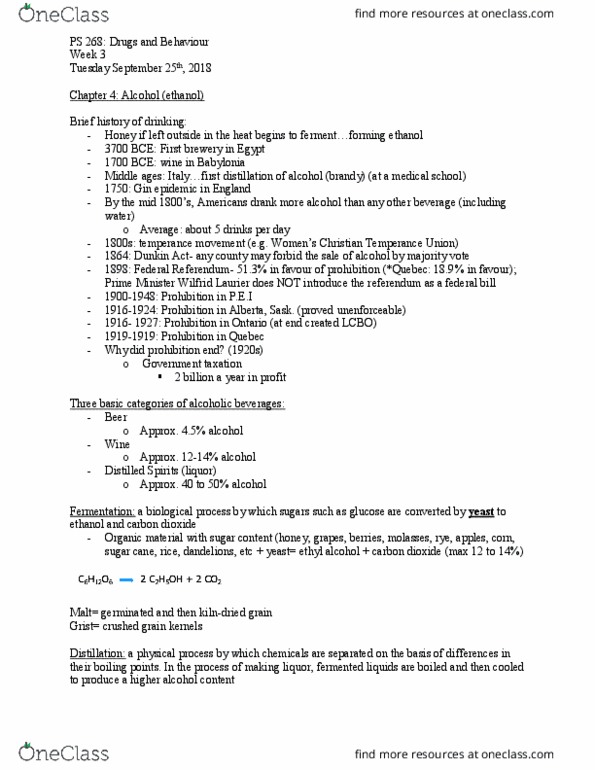 PS268 Lecture Notes - Lecture 3: Referendums In Australia, Christopher Dunkin, Standard Drink thumbnail