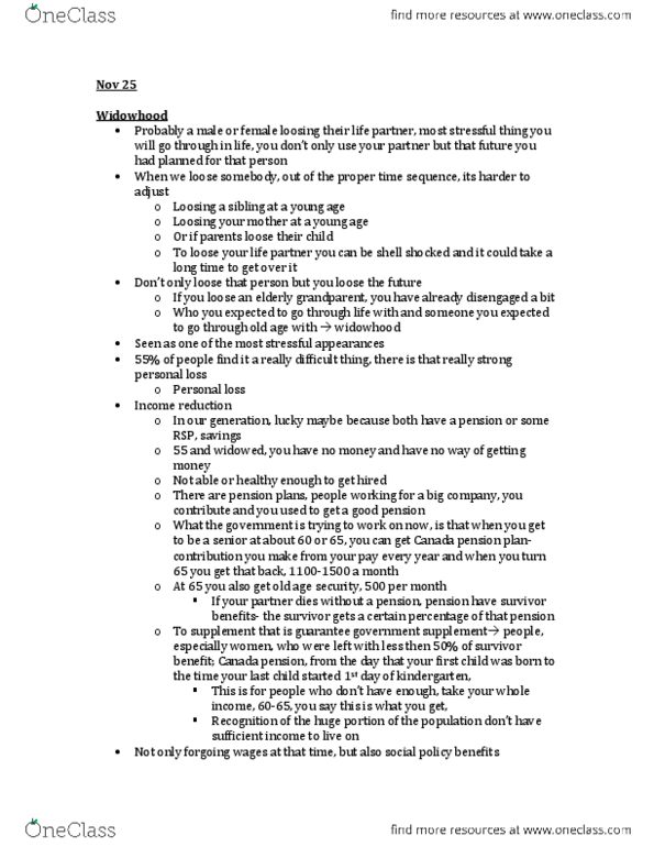 SOCIOL 3CC3 Lecture Notes - Canada Pension Plan, 18 Months, Clear History thumbnail