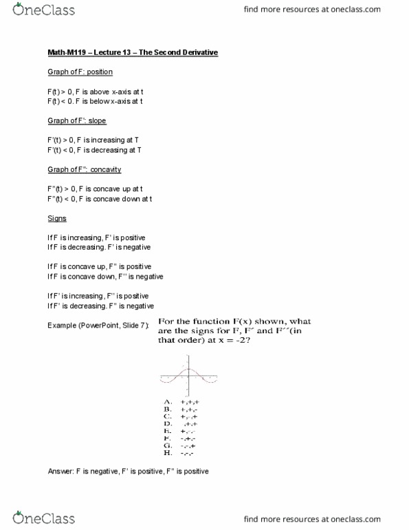 MATH-M 119 Lecture Notes - Lecture 13: Microsoft Powerpoint, Divided Differences cover image