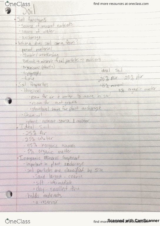 HORT 10100 Lecture 8: Soil- Soil functions and Soil Properties thumbnail