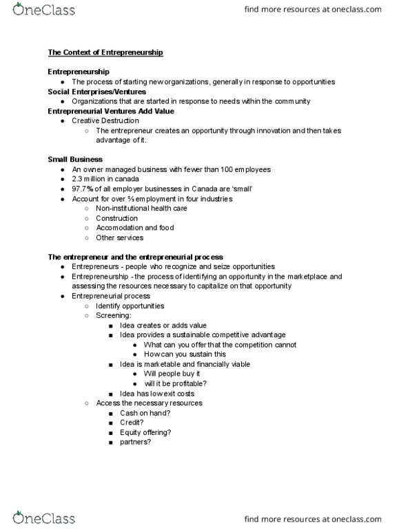 ADM 1300 Lecture 7: Chapter 5 Notes thumbnail