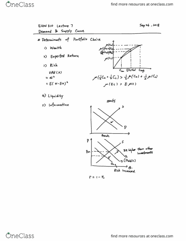 ECON 310 Lecture 7: Week4 Lecture7 Demand and Supply Curve cover image