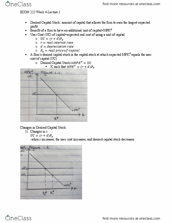 ECON 222 Lecture Notes - Lecture 12: Economic Equilibrium, Real Interest Rate, Autarky thumbnail