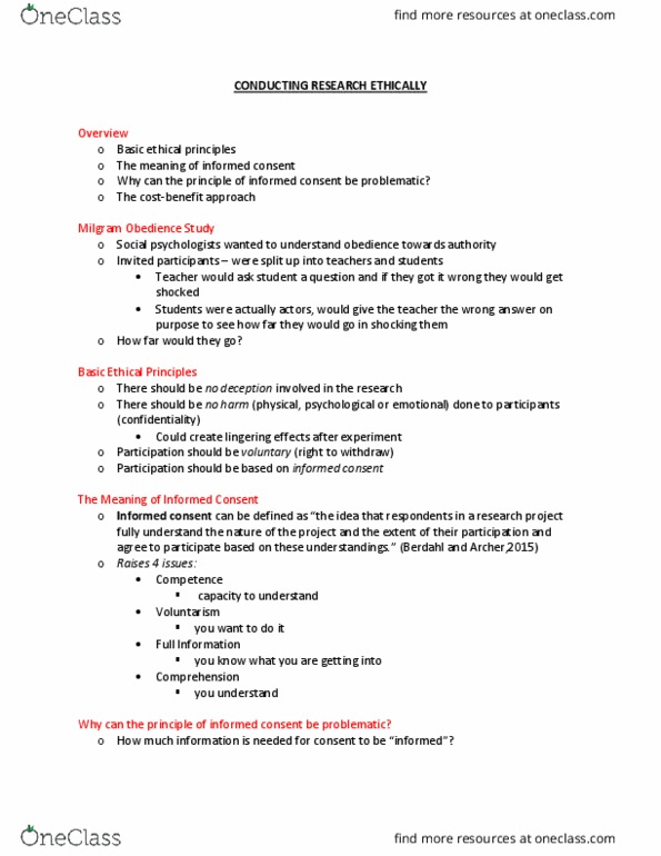 PO217 Lecture Notes - Lecture 6: Informed Consent thumbnail