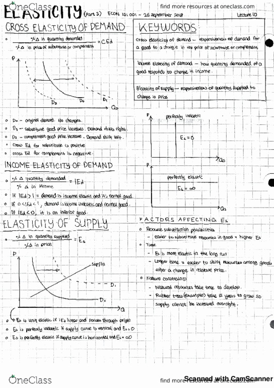 ECON 101 Lecture 10: ECON 101 001 - Lecture 10 - Elasticity part 3 cover image