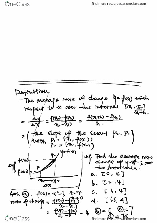 MAT 21A Lecture 1: definition and example of derivatives cover image