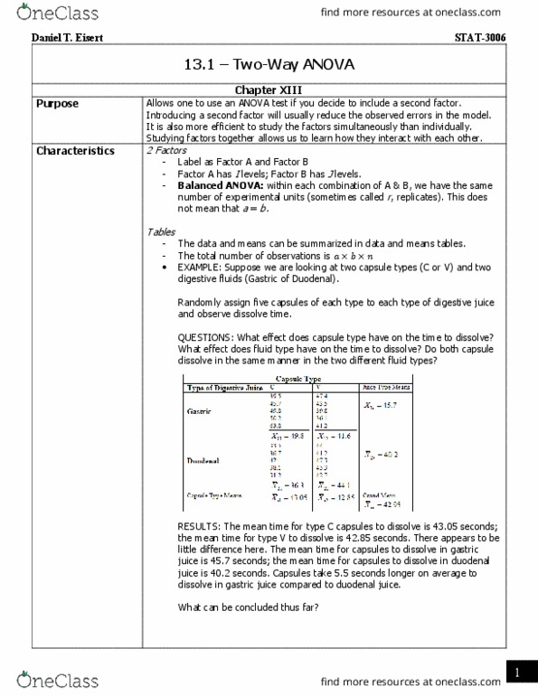 STAT 3006 Lecture Notes - Lecture 8: Gastric Acid, Duodenum, Complement Factor B thumbnail