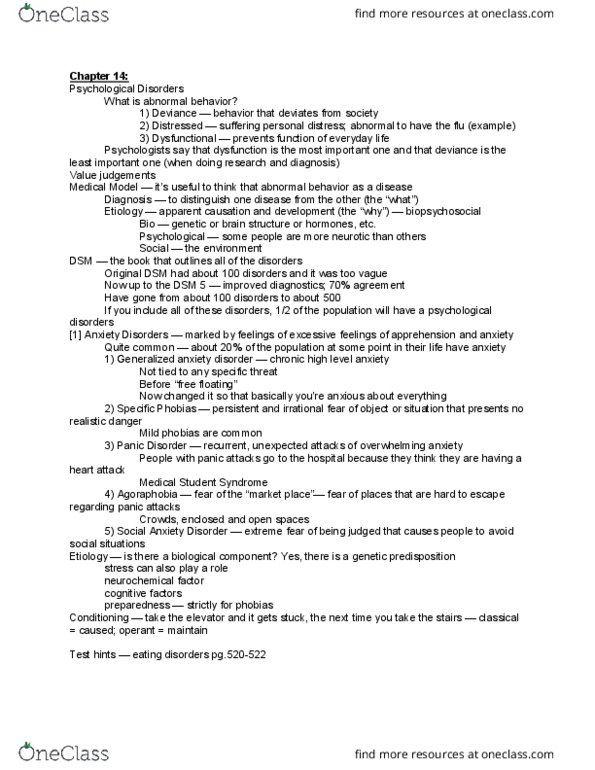 PSYCH 2010 Lecture 25: PSYC 2010 Test 5 thumbnail