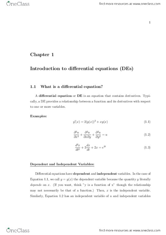 MATH 2270 Lecture Notes - Mechanical Resonance, Brie, Integral Curve thumbnail