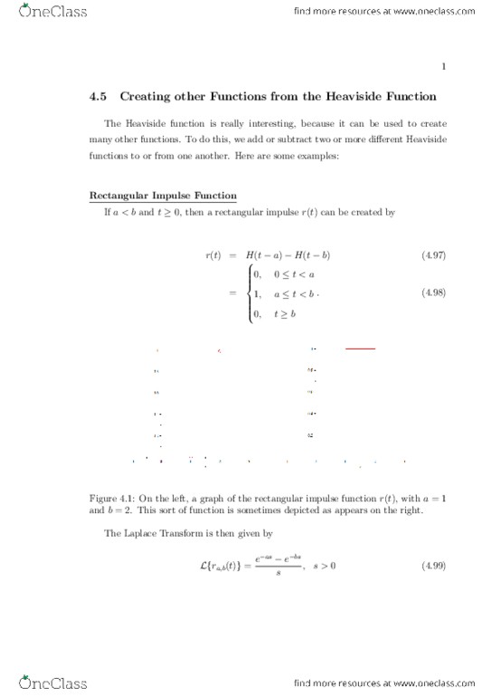 MATH 2270 Lecture Notes - Dirac Delta Function, Partial Fraction Decomposition, Special Functions thumbnail