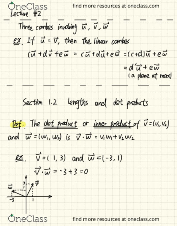 MAT 22A Lecture Notes - Lecture 2: Dot Product, Junkers J.I, Vril thumbnail