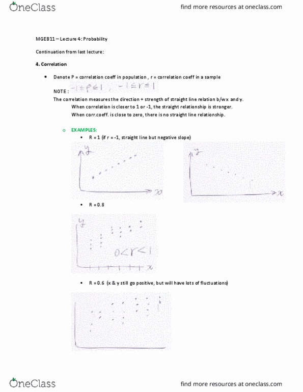 MGEB11H3 Lecture Notes - Lecture 4: Sample Space, 3 Ft Gauge Rail Modelling, Conditional Probability thumbnail