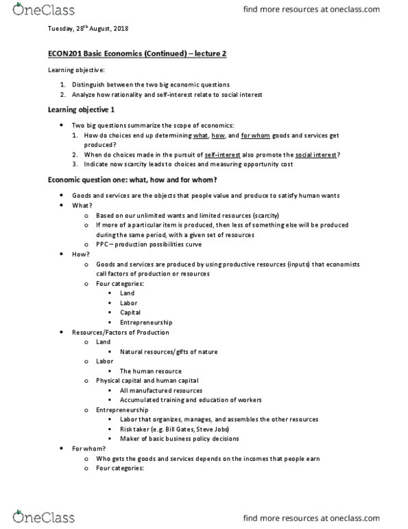 ECON-E 201 Lecture Notes - Lecture 2: Regional Policy Of The European Union, Physical Capital, Human Capital thumbnail