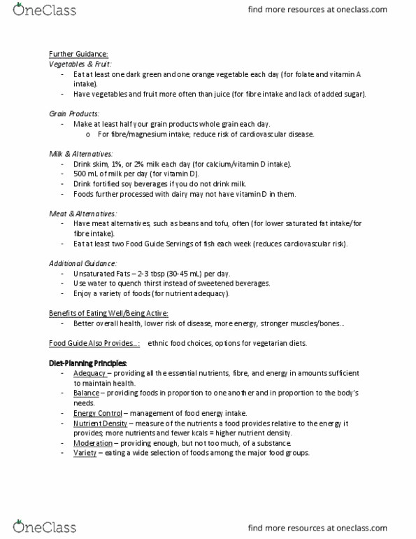 BIOCHEM 2EE3 Lecture Notes - Lecture 6: Nutrient Density, Cardiovascular Disease, Saturated Fat thumbnail