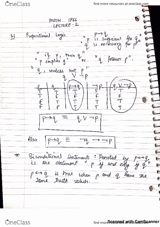 MATH 1P66 Lecture 2: Propositional Logic 2 thumbnail