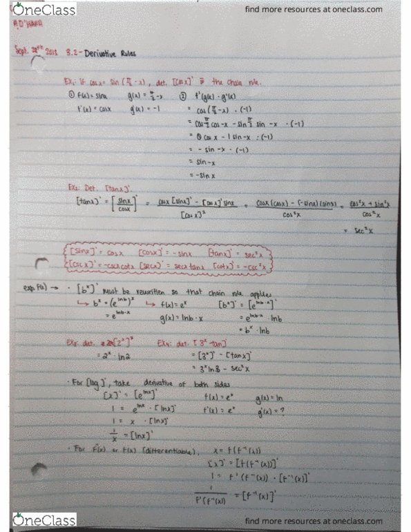 Calculus 1000A/B Lecture 12: Derivative Rules cover image