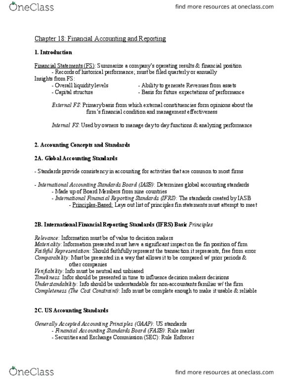 33:390:430 Lecture Notes - Lecture 4: International Accounting Standards Board, Financial Accounting Standards Board, International Financial Reporting Standards thumbnail