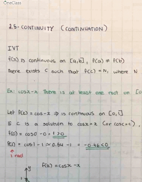 Calculus 1000A/B Lecture 15: Calculus 1000A Section 2.5 Continuity and 2.6 Limits of Infinity cover image