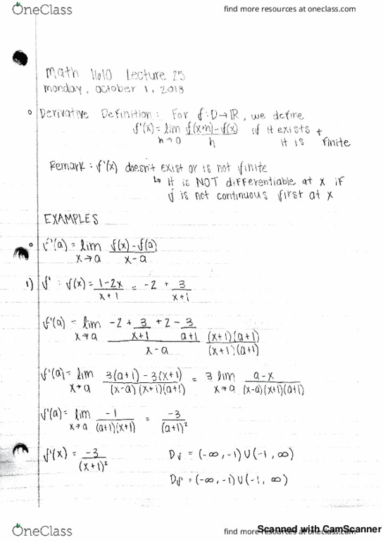 MATH 1610 Lecture 25: Derivatives and Binomial Theorem thumbnail