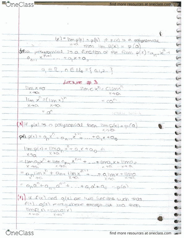 MATH 140 Lecture 3: Math 140 Lecture notes cover image