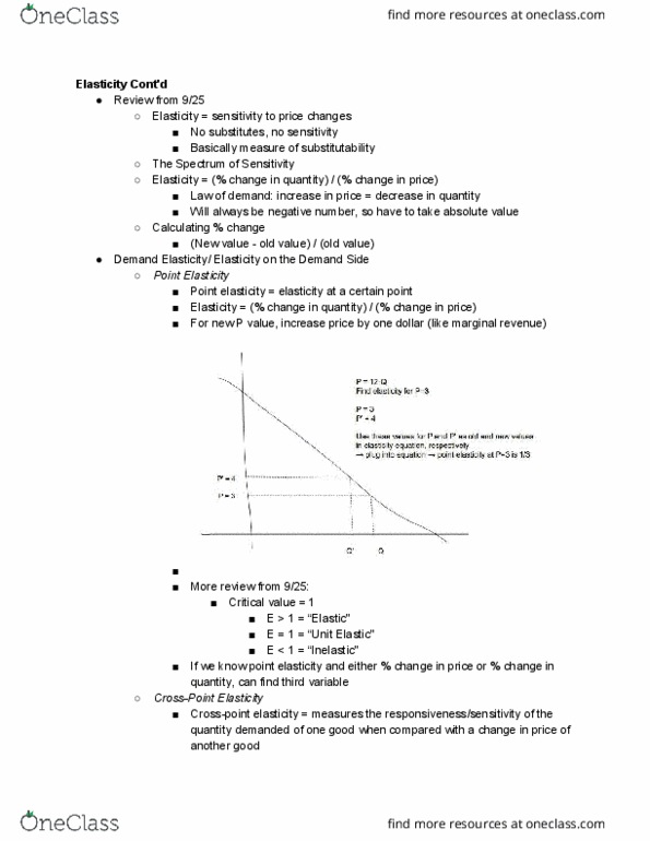 ECON 1011 Lecture Notes - Lecture 10: Negative Number, Marginal Revenue cover image