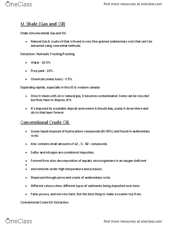 BIOL-103 Lecture Notes - Lecture 8: Sulfur, Butane, Enhanced Oil Recovery thumbnail