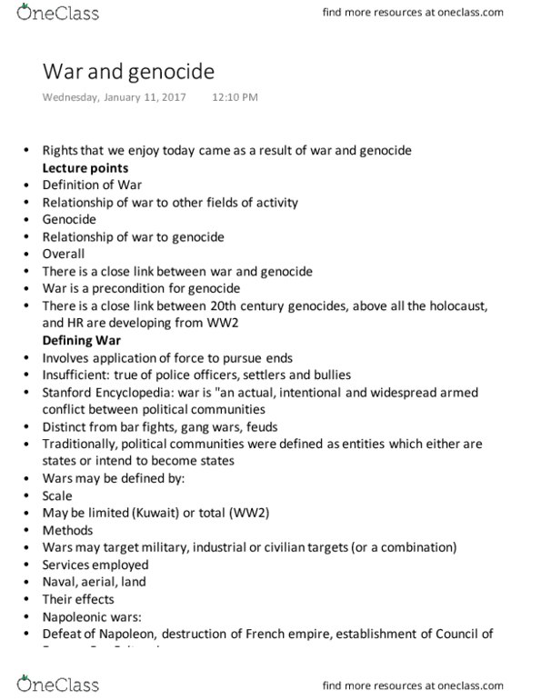 POL101Y1 Lecture Notes - Lecture 10: Pax Britannica, Pol Pot, Hutu thumbnail