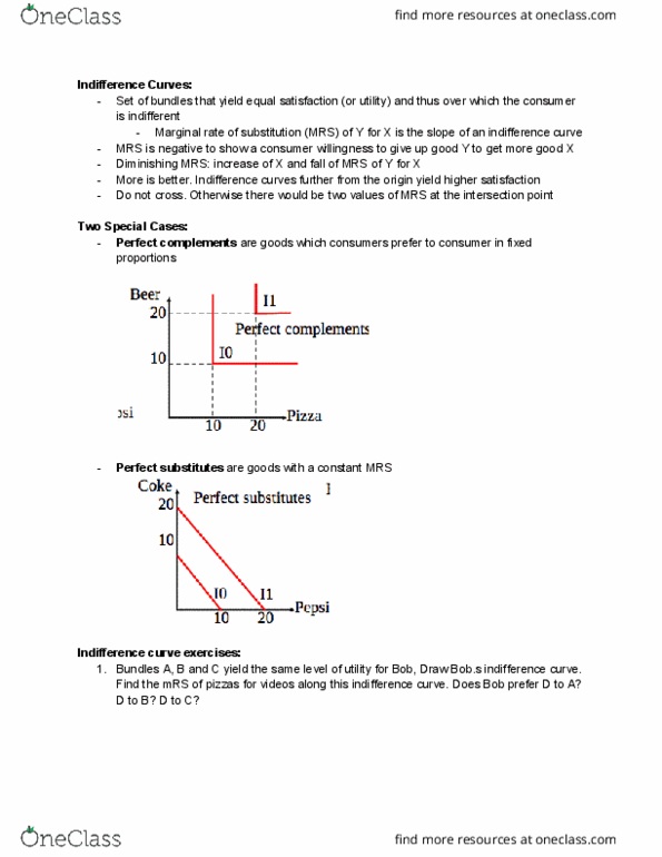 EC120 Lecture Notes - Lecture 7: Demand Curve, Indifference Curve thumbnail