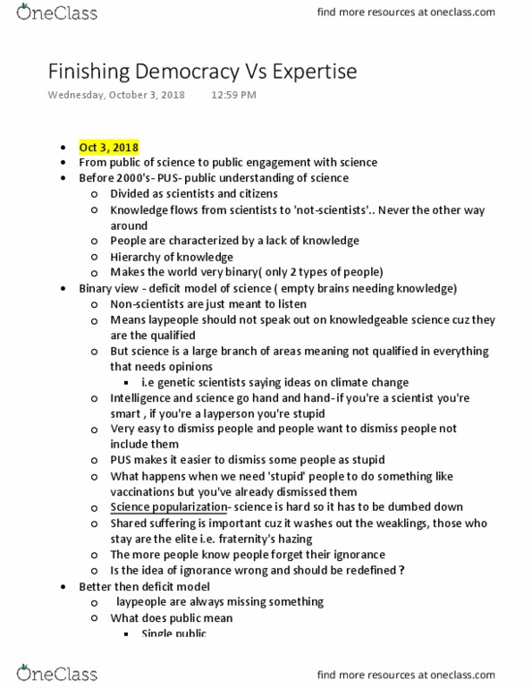 NATS 1765 Lecture Notes - Lecture 8: Citizen Science thumbnail