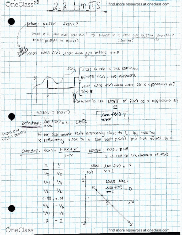 Calculus 1000A/B Lecture 8: 2.2 Limits cover image