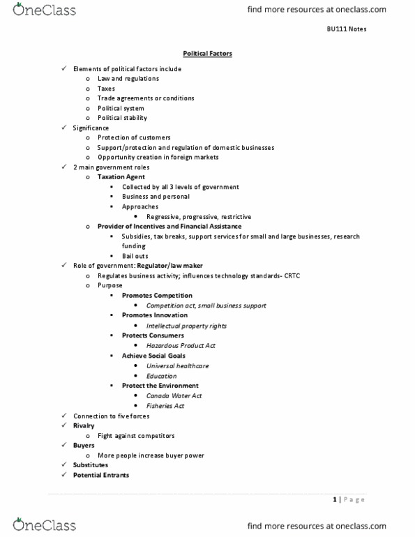 BU111 Lecture Notes - Lecture 15: Sole Proprietorship, Flat Tax, Hair Iron thumbnail