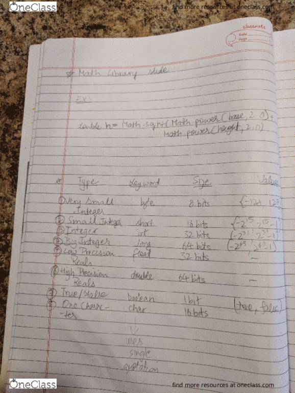 COMP 202 Lecture 3: COMP 202- Lecture-3 (Variables, Primitive Data Types, and Math Operators) & 4(Expressions, Command Line Arguments, and Random numbers)- 11th Sept Tuesday- Part 7 cover image