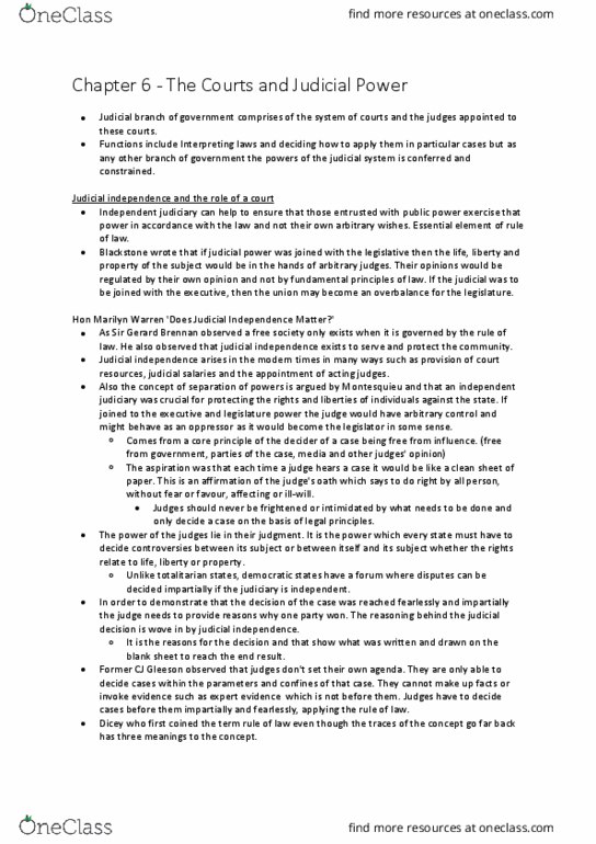 LAW1112 Chapter Notes - Chapter 6: Communist Party Of Australia, Judiciary Act 1903, Privy Council Of The United Kingdom thumbnail