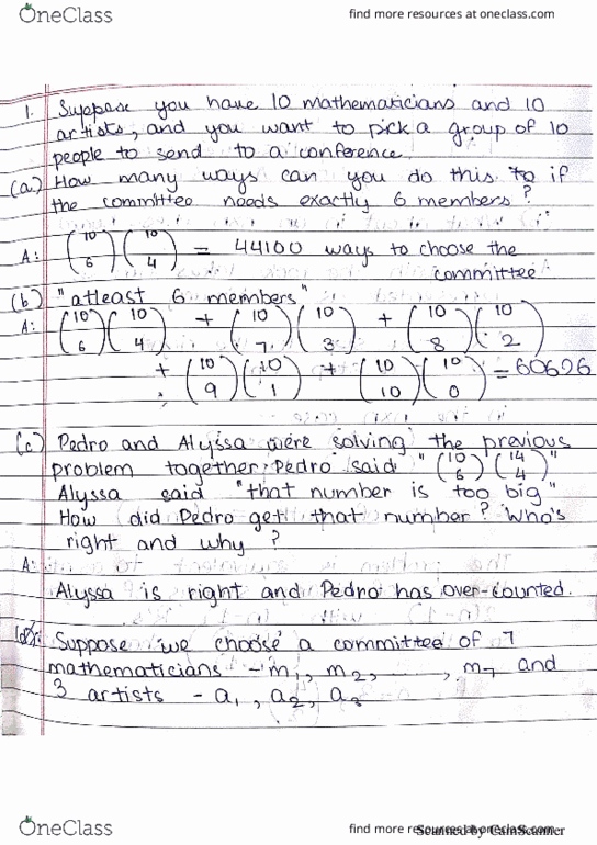 MATH239 Chapter 2: MATH239 TUTORIAL 1 thumbnail