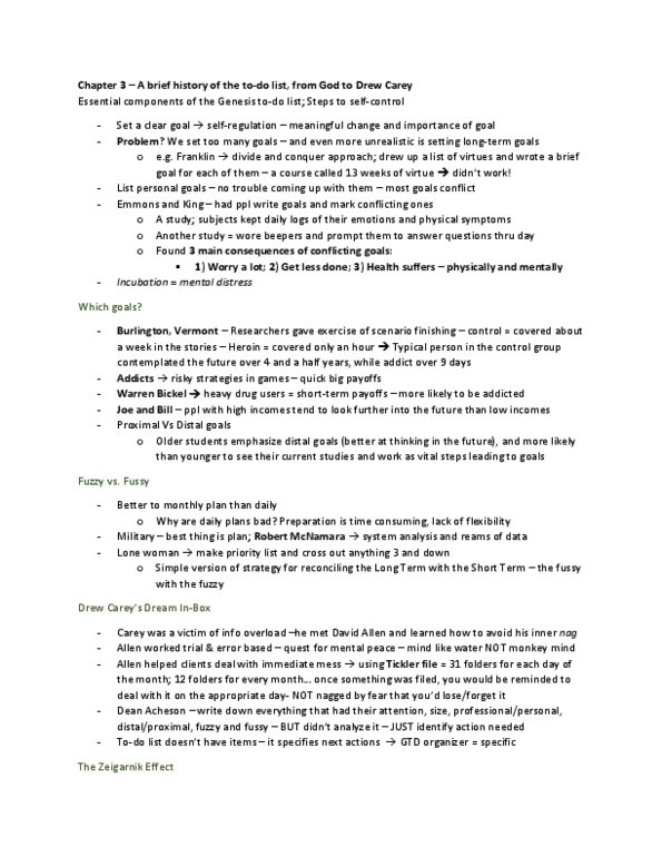 PSYC19H3 Chapter 3-4: Chapter 3 and 4 thumbnail