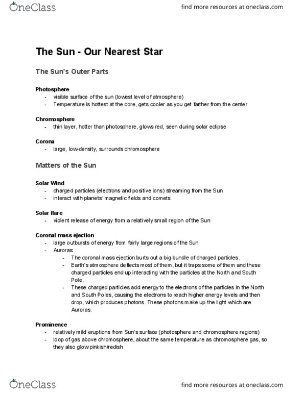 ASTRON C10 Lecture Notes - Lecture 19: Acronym, Tangled, Stellar Classification cover image