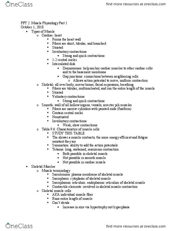 BMS 300 Lecture Notes - Lecture 6: Dihydropyridine, Endomysium, Acetylcholinesterase Inhibitor thumbnail