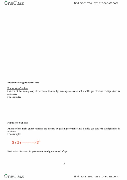 CHEM101 Lecture Notes - Lecture 4: Diamagnetism, Paramagnetism, Electron Configuration cover image