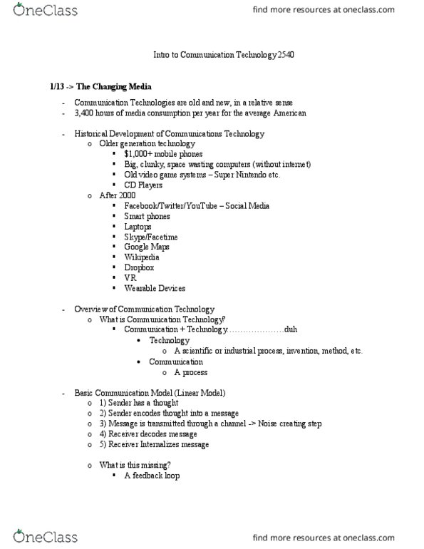 COMM 2540 Chapter Notes - Chapter All: Reddit, Semantic Web, Iheartmedia thumbnail