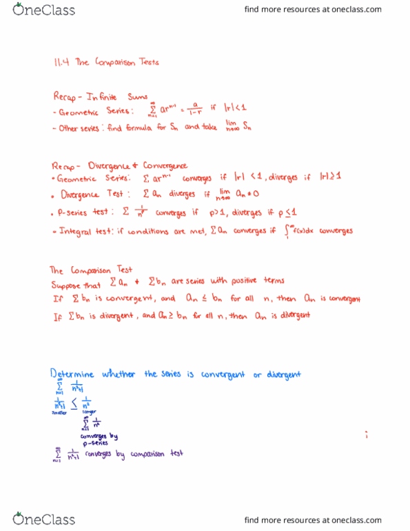 MATH 2414 Lecture Notes - Lecture 13: Televizija Obn, Geometric Series, Ibm System P thumbnail